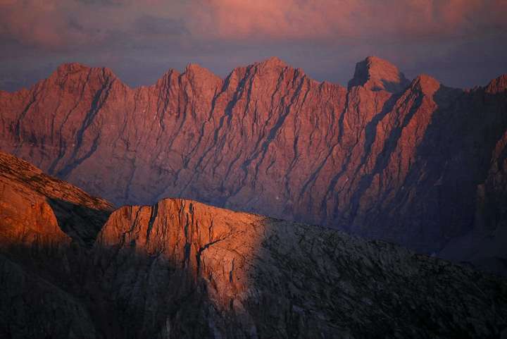 Abendlicher Blick von der Lindnerspitze